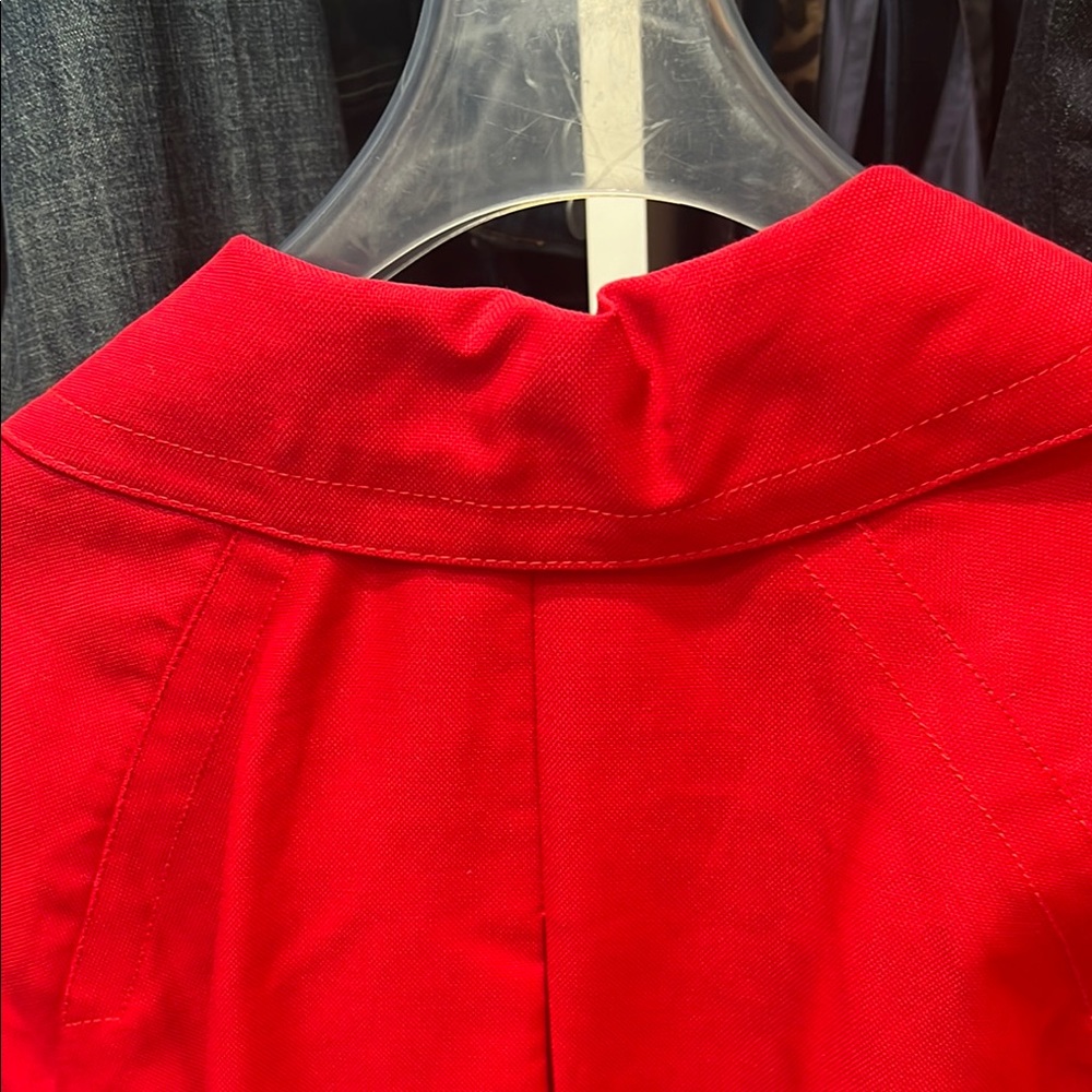 Talbots Bright Red Three-Button Blazer - Picture 6 of 9
